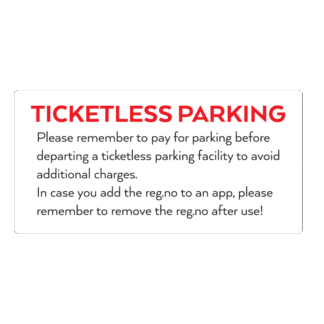 Ticketless parking - 10 stk